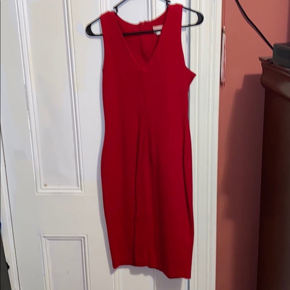 Red dress